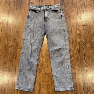 Rag and Bone Nina high rise ankle cigarette acid Gray Jeans size 27